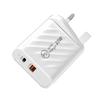 Padrão Britânico Grande Sarja Carregador 1Usb+Pdqc3.0 12W Cabeça de Carregamento Adaptador Tipo-C Fonte de Alimentação Carregamento Rápido
