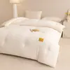 Colcha Lavável Macia de Algodão e Fibra de Soja Classe A, Colcha de Primavera e Outono, Colcha Espessa de Inverno, Colcha de Ar Condicionado para Dormitório Estudantil