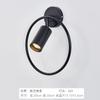 Luminária de Parede Criativa Pós-Moderna de Luxo Leve para Quarto Spot de Cabeceira Nórdico Rotativo Cobre Cor Real Redonda Lâmpada para Quarto de Hóspedes de Hotel