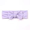 Europeu e Americano Nova Banda de Cabelo do Bebê Banda de Cabelo Crianças Liso Bow Headband Acessórios de Cabelo Nova Cor Sólida Baby Hair Band