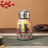 Taza de bolsillo portátil pequeña con asa para dados taza de vacío para exteriores con taza de vacío de doble capa de acero inoxidable olla térmica