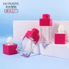 Tubo cuadrado de brillo de labios de 10g hecho a medida de Lili Factory, material de empaque cosmético, tubo de brillo de labios, cepillo cosmético grande, tubo vacío recargable
