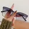 Nuevas Gafas de Sol para Mujer Moda Tendencia Protección UV Gafas de Sol Estilo Europeo y Americano Ins Borde Cortado Gafas de Sol de Moda