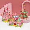 Quebra-cabeça tridimensional 3D infantil atacado meninos e meninas brinquedos educativos modelo de casa de papel artesanal DIY tenda em estoque