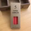 Venda por atacado de velas coloridas para iluminação doméstica velas comuns velas de casamento romântico de haste longa velas de emergência