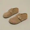 Nuevos Zuecos de Cabeza de Medio Uso para Otoño 2026 para Mujer, Calzado de Exterior, Deslizables Retro, para Mujeres Embarazadas, Zapatos Casuales Birkenstock