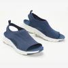 Sandalias deportivas tejidas de malla para mosquitos de verano 2021 para mujer, zapatos de plataforma, zapatos planos, suela gruesa, tela elástica, sandalias de boca de pez al por mayor