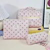 Bolsa de Maquiagem Portátil de Viagem com Suporte, Bolsa Grande para Armazenamento de Maquiagem de Viagem, Necessaire Borboleta Estilo Ins