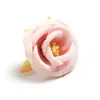 Cabezas de flores de camelia artificiales hechas de tela de seda para decoración del hogar, accesorios para el cabello hechos a mano estilo chino para manualidades, decoraciones de boda, flores artificiales, flores artificiales