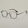 Gafas Danyang Monturas de Gafas de Titanio Puro Retro Japonés Gafas de Prescripción Lisas Montura Cuadrada Monturas de Gafas de Borde Ancho Kbt98842