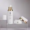 Botella Cosmética de Vidrio Redonda Recta de Gama Alta 30g Botella para Esencia y Loción 50g Botella para Crema en Stock