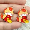 Accesorios para Joyería DIY Aleación Goteo de Aceite Año del Caballo Zodiacal Colgante de Buena Suerte Pendientes Llavero Equipaje Colgante Hecho a Mano