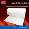 Papel de fibra cerâmica de silicato de alumínio, resistente a altas temperaturas, papel à prova de fogo, isolamento térmico, retardante de chamas, almofada de algodão, material de isolamento à prova de fogo selado eletricamente