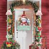 Decoração de Porta Criativa de Natal para Novo Produto Transfronteiriço Cena de Natal Layout de Atmosfera de Festa Pingente de Papel