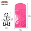Bolsa de proteção contra poeira para armazenamento de perucas não tecidas transfronteiriças, bolsa de armazenamento transparente de PVC para pendurar perucas, suporte de armazenamento
