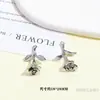 Estilo Gótico Retro Plata Súper Genial Colgante Cruz Corazón Calavera DIY Hecho a Mano Aretes Collar Material de Accesorios