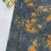 Tendencia Nacional Tela de Seda Xiangyun de Tres Colores Brillantes Color Jade con Patrones Estampados para Vestidos Cheongsam y Ropa de Mujer