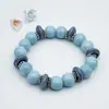 Colección de Cuentas Jingdezhen Cuentas Budistas Pulsera de Cerámica Popular Nuevo Estilo Chino Fresco y Sencillo Estilo Nacional Tejido Puramente Hecho a Mano