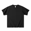 Camiseta 100% Algodón Pesado 300g Algodón Puro Camiseta Suelta Color Sólido Básica Manga Corta Oversize Base Camiseta Unisex Moderna
