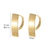 Brincos de Prata Esterlina S925 Estilo Coreano Design de Nicho Geométricos Escovados Estilo Coreano Simples Femininos de Alta Qualidade Personalizados
