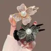 Presilha de Cabelo Flor de Strass para Coque 2026 Novo Modelo Luxo Leve Pinça de Garra para Rabo de Cavalo Alto para Mulheres