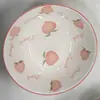 Balde de cerámica de estilo japonés simple, balde de 6 pulgadas para dormitorio, tazón para fideos instantáneos, tazón para fideos de caracol, tazón para ensalada de verduras