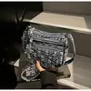 2025 Nova Bolsa Transversal Casual Estilo Preguiçoso Retrô Bolsa de Ombro Versátil Multicamadas Grande Capacidade
