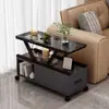 Mesa auxiliar de cristal para sofá para uso doméstico, mesa pequeña para sala de estar, mesa de centro, mesa móvil de lujo ligero, mesa de rincón, mueble de almacenamiento, estilo italiano