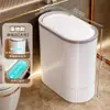 Cubo de Basura Hogar 2026 Nuevo Simple Baño Inodoro Especial Hueco Gran Capacidad Tipo Prensa Papelera con Tapa