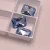 106 # Pedra Gema Espinélio Azul Claro Retangular Cabochão Pedra Solta, Cabochão Lapidado Gema Sintética Atacado