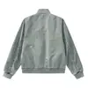 Chaqueta de algodón retro americana para otoño e invierno transfronteriza, cuello tipo baseball, traje de vuelo, uniforme de piloto, ropa de trabajo exterior unisex