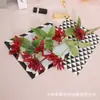 Decoração de Cerimônia de Casamento com Tema Vermelho, Cena de Hotel, Arranjos de Flores, Arranjos de Flores de Teto, Flores Artificiais, Decorações de Casamento
