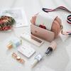 Verano 2019 Nuevo Color Cereza Bolso con Correa al Hombro Funda Bolso de Mano Bolso Cruzado Moda Bolso Pequeño para Teléfono Móvil En Stock Tendencia