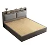 Cama de madera maciza 1.8x 2m cama doble para uso doméstico, cama de panel para viviendas de alquiler, cama económica de 1.5m para casas de huéspedes cama individual de 1.2m