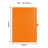 Caderno com Elástico Marcador Capa Dura Personalizado Escritório Simples A5 Bloco de Notas Diário de Estudante PU Livro de Registro de Reuniões