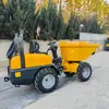 Exportación transfronteriza de nuevos camiones volquete de descarga automática, transportadores hidráulicos y camiones volquete de carga frontal giratorios para recolección de basura