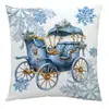 Fundas de almohada navideñas más vendidas de Amazon, fundas de cojín decorativas para sofá del hogar, fundas de almohada con estampado de renos y muñecos de nieve, al por mayor