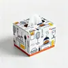 Falda Versátil Personalizada Caja de Cartón Creativa Caja Blanca Pequeña Caja de Cartón Blanco Caja de Cartón Corrugado Caja de Color de Cartón Personalización