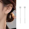 Aretes de Corazón de Diamante, Románticos Aretes Cuadrados Redondos de Diamante, Estilo Coreano Lujo Accesible para Mujer Aretes de Corazón de Melocotón con Circonita Regalo