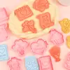 Serie Día de San Valentín Una Flecha Perforando el Corazón Molde para Galletas Alas Corazón de Amor Molde para Galletas de Dibujos Animados 3D Impresión de Simulación DIY