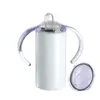 Taza Recubierta para Sublimación Disponible Transferencia de Calor Taza Recta de 20 oz Taza con Doble Asa Taza Pequeña Elegante para Coche Taza Aislante para Sublimación