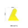 Herramienta para Película de Coche Ykl Rasqueta Triangular Cuadriculada Ultra-Delgada Dura Rasqueta para Película Solar Rasqueta para Exprimir Agua Nueva Rasqueta para Vidrio