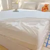 Manta de cama a cuadros de una sola pieza sábana para cama de dormitorio estudiantil funda envolvente completamente cerrada funda protectora de colchón venta al por mayor