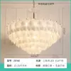 Candelabro de Cristal Estilo Crema de Lujo Ligero Francés Lámpara Creativa para Sala de Estar Lámpara Romántica de Pétalos para Dormitorio Principal Iluminación para Decoración del Hogar Zhongshan