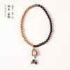 Nuevo Pulsera Doble de Sándalo Estilo Chino, Diseño Creativo, Pulsera para Uso Diario, Versátil Coleccionable Pulsera de Cuentas Budistas Mayoreo