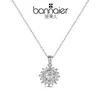Colar de Girassol Completo em Diamante Seiko Popular Transfronteiriço para Mulheres, Estilo Europeu e Americano, Corrente de Clavícula de Moissanita da Moda de Luxo Leve Atacado