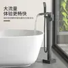 Fabricante Directo de Juego de Ducha de Cobre Puro Transfronterizo Suministro Directo Lavabo de Pedestal Ducha Grifo de Tina Vertical Frío y Caliente
