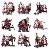 Panata Equipo de Fitness: Sentadilla, Jalón de Espalda, Press de Pecho, Máquina de Entrenamiento de Hombros, Máquina de Remo para Abducción de Cadera, Juego Completo de Equipo de Gimnasio