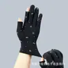 Luvas femininas de lã sem dedos outono e inverno estilo coreano meio dedo trabalho quentes para dirigir passear elásticas dança dois dedos atacado