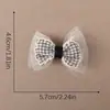 Accesorios para el Cabello, Zapatos, Calcetines, Sombreros, Ropa y Accesorios de Vestir de Malla a Cuadros con Flor de Rosa de Encaje Fresca y Dulce